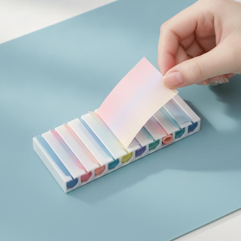 Nail Foil Transfer - Mini Tragbare Anti-Falten Nagelkunst-Transferfolien-Aufbewahrungsbox mit 10