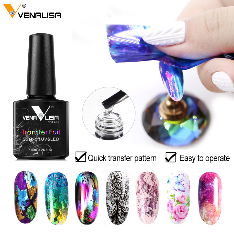 Nail Foil Transfer - Venalisa 7,5 ml Transferfolie Gel Nagellack