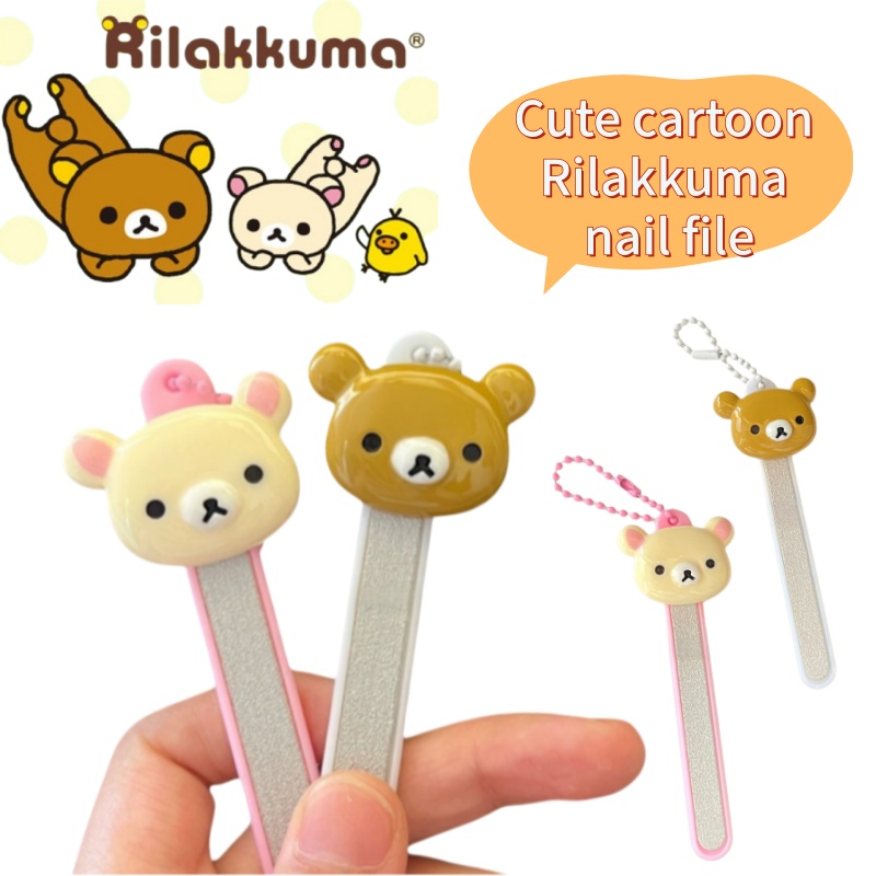 Nail Art Quirky - Rilakkuma Cartoon-Anime-Nagelkunstwerkzeug zum Feilen der Nägel,