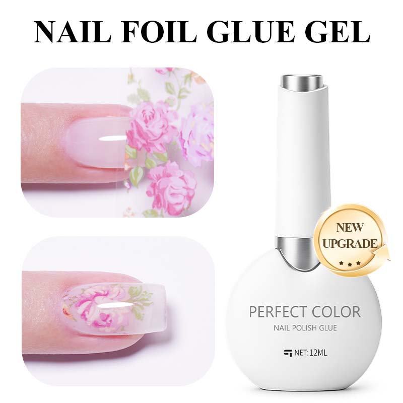 Nail Foil Transfer - PERFECT COLOR 12ml Nagelfolien-Klebegel, Hochhaftender Transfergel