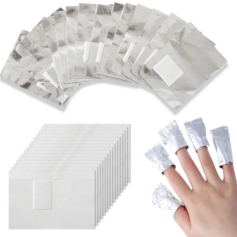 Nail Foil Transfer - 100 Stücke Tasche Aluminiumfolie Nail art