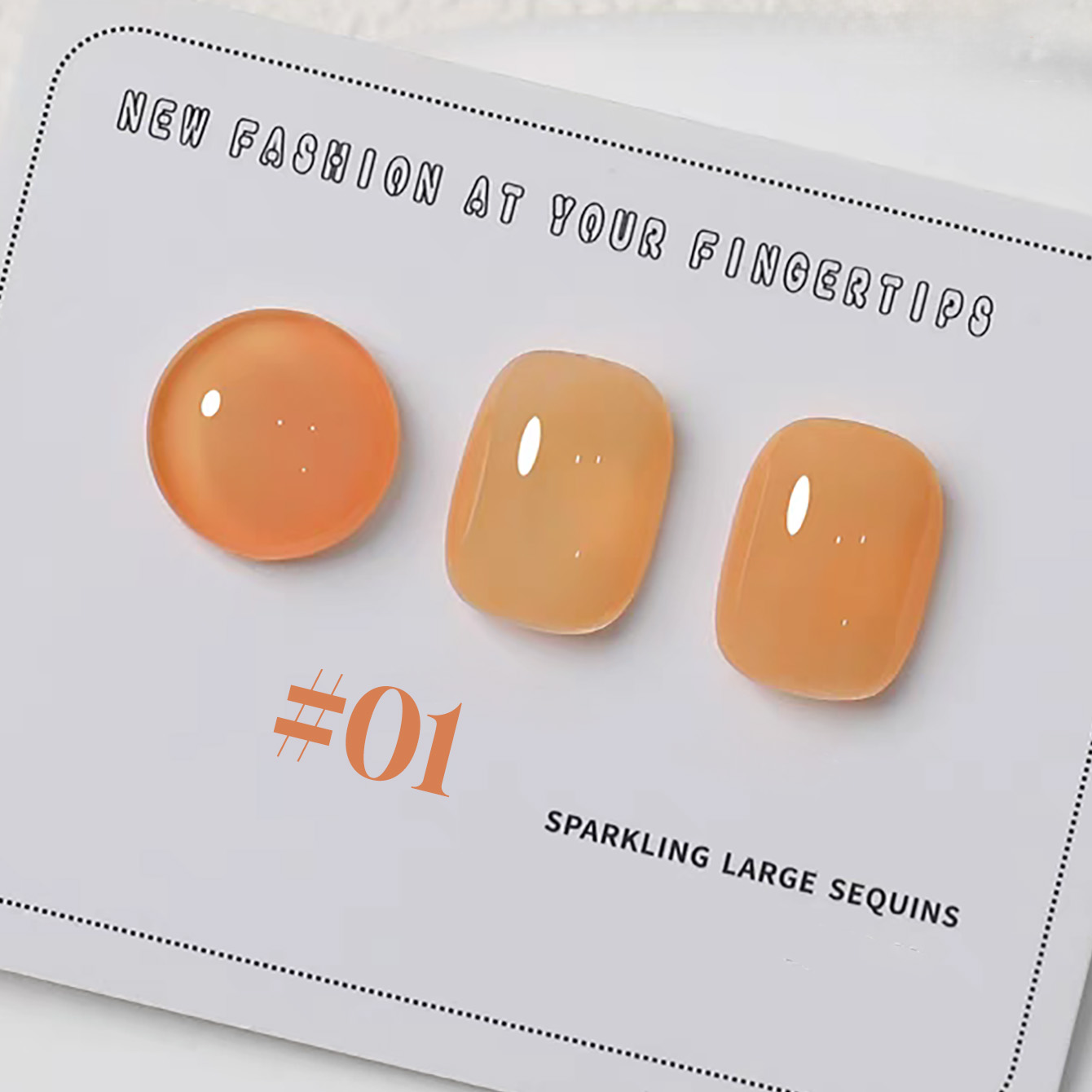 Nail Art Orange - 1-6 Stück PSK Neue Macaron Candy