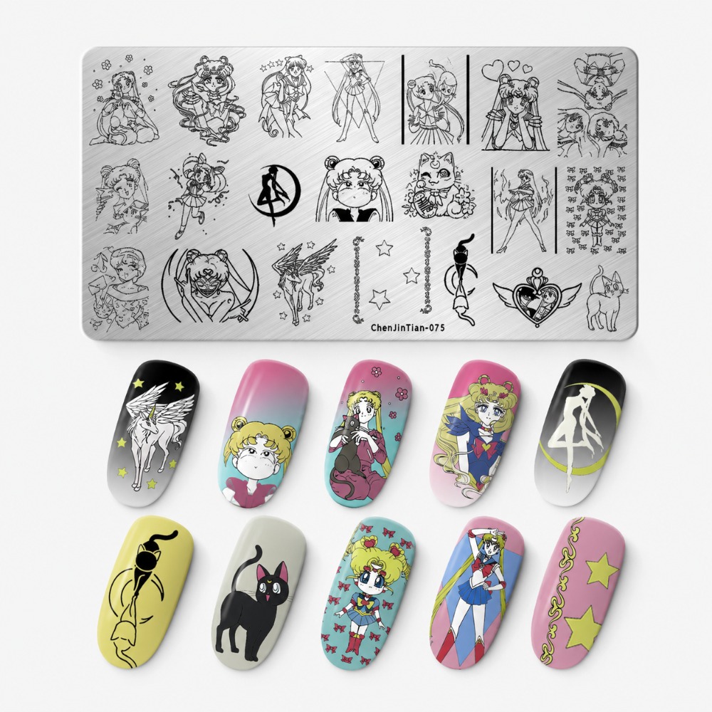Sailor Moon Anime Nagelstempel – Nail Art Inspo Bewertung und Preis
