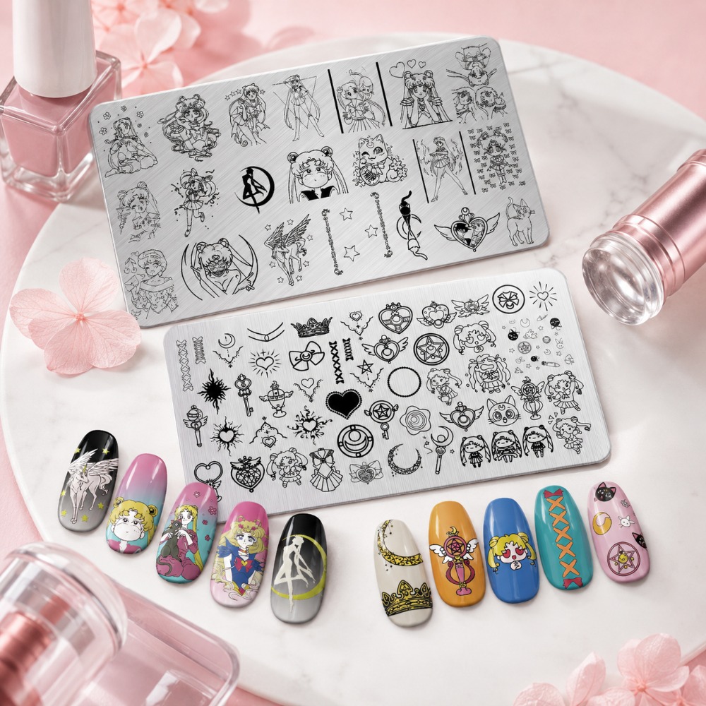 Sailor Moon Anime Nagelstempel – Nail Art Inspo Bewertung und Preis