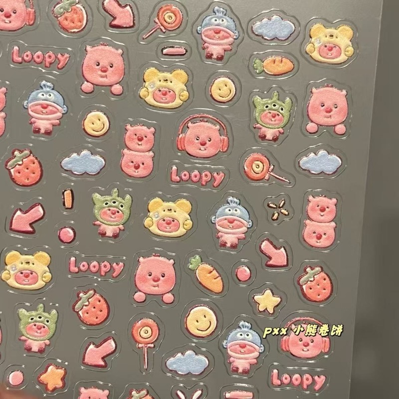 Loopy 3D-Prägeaufkleber, trans – Nail Art Quirky Bewertung und Preis