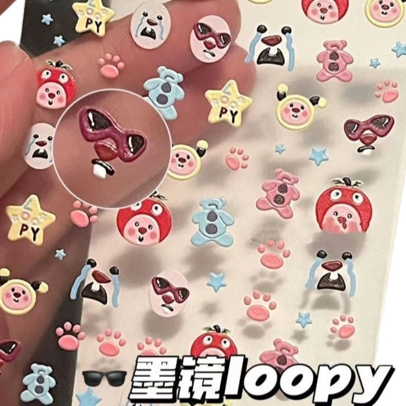 Loopy 3D-Prägeaufkleber, trans – Nail Art Quirky Bewertung und Preis