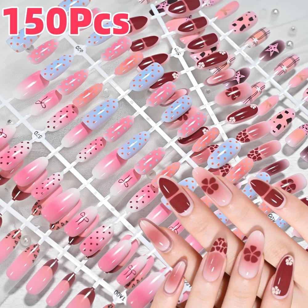 150 Stück Rosa-Blau Ombré Leop – Nail Art Leopard Bewertung und Preis