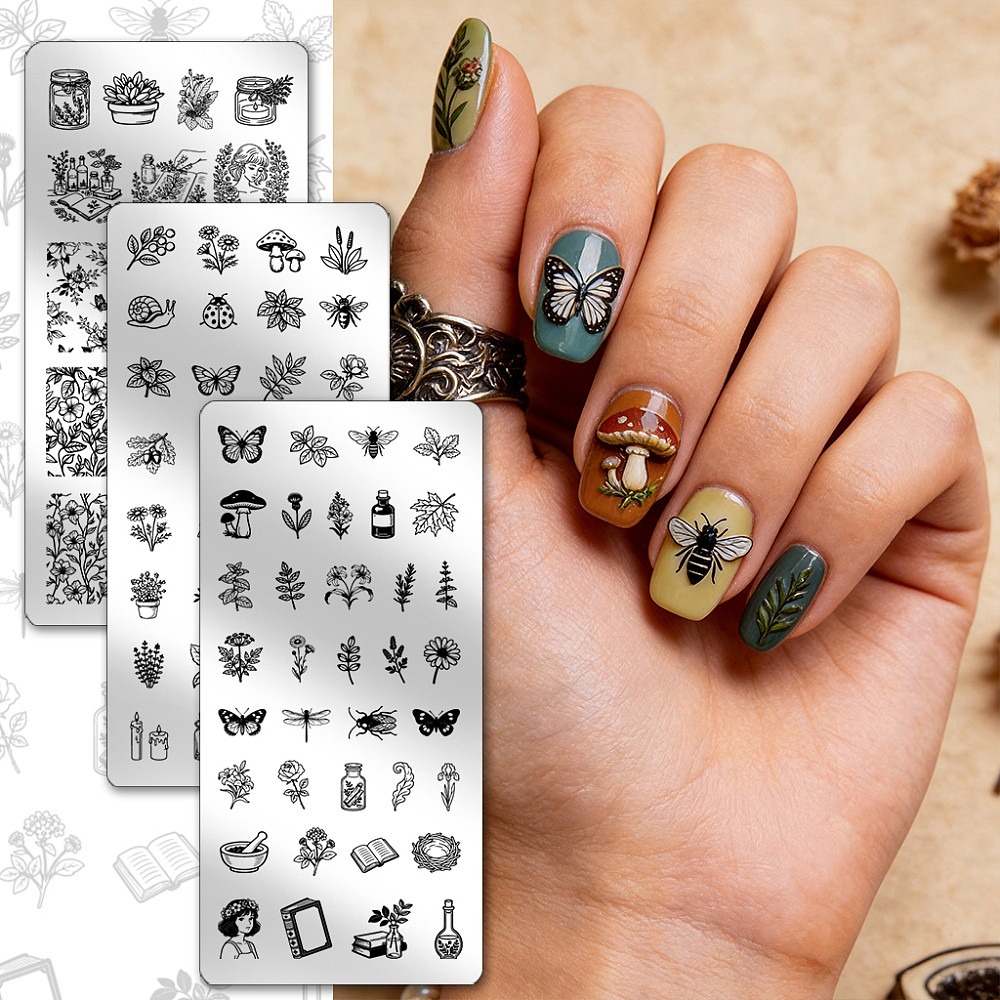 3 Stück Insekten-Pflanzen-Nage – Nail Art Inspo Bewertung und Preis