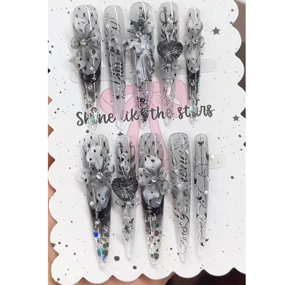 Y2K Spicy Girlish Style Leopar – Nail Art Leopard Bewertung und Preis
