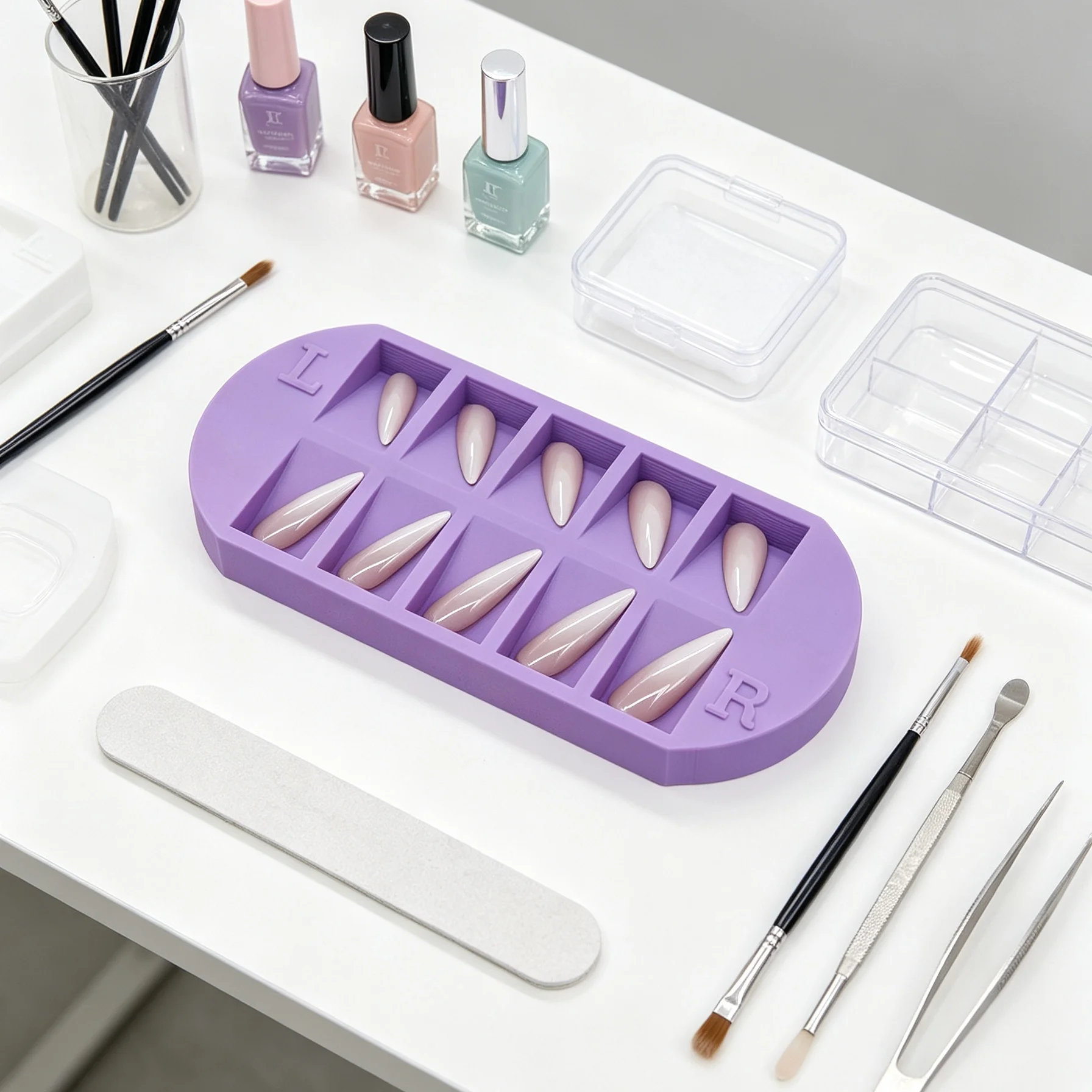 8-Fächer-Nagelspitzen-Aufbewah – Nail Art Sch Bewertung und Preis