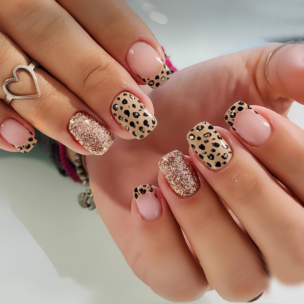 Kurze lange künstliche Nägel f – Nail Art Leopard Bewertung und Preis