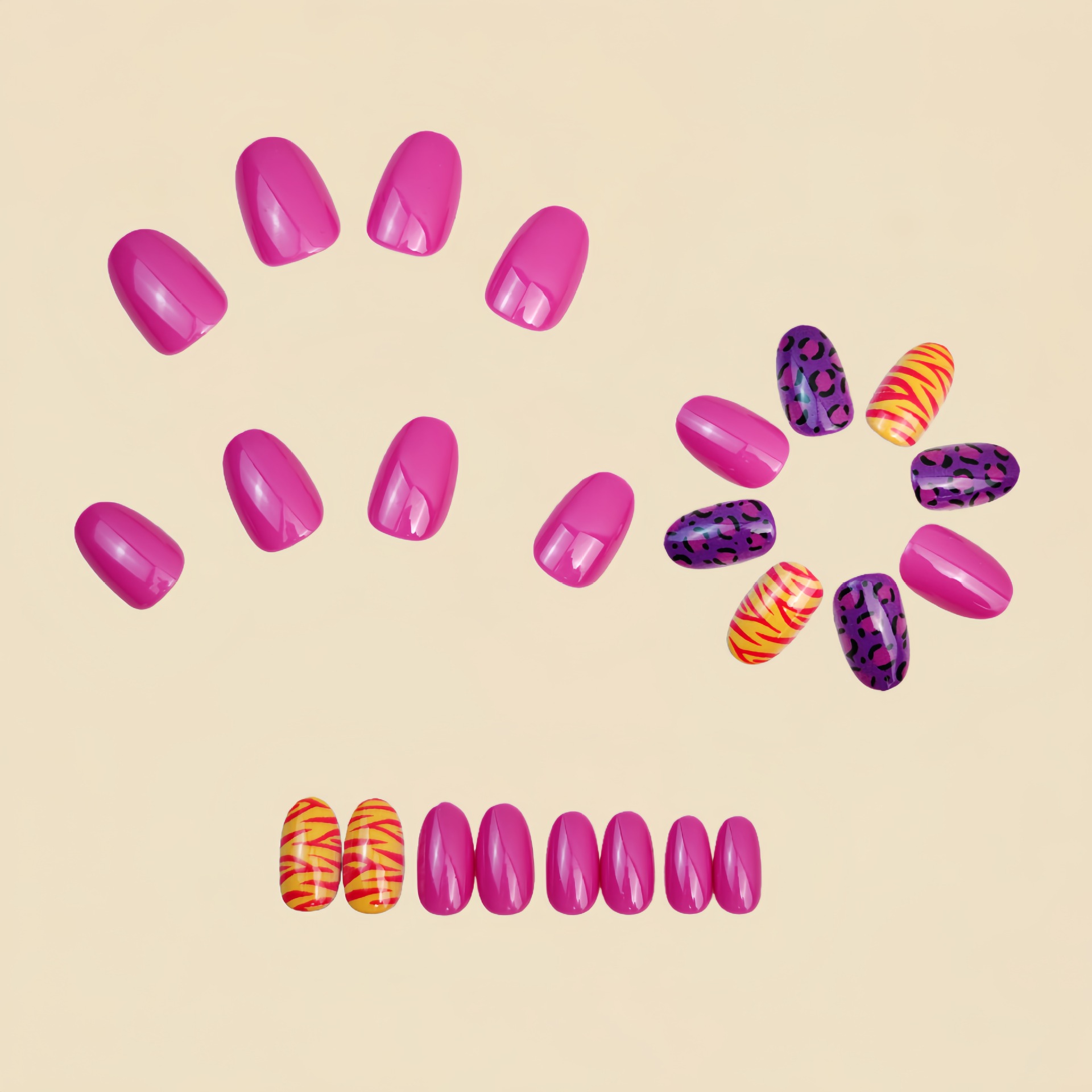 Kurze lange künstliche Nägel f – Nail Art Leopard Bewertung und Preis