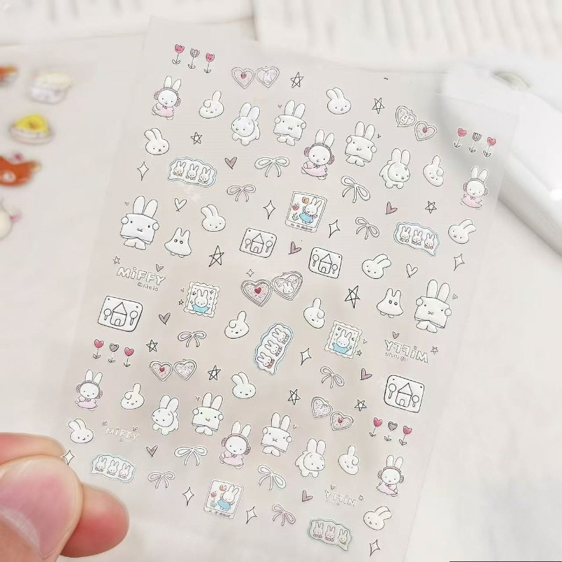 Miffy Cartoon-Nagelaufkleber,  – Nail Art Quirky Bewertung und Preis