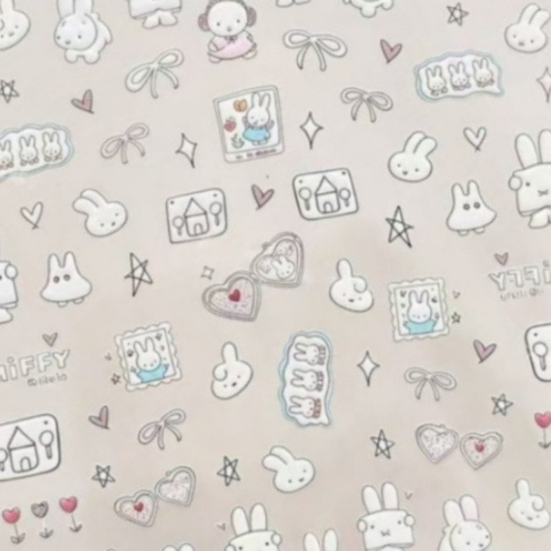 Miffy Cartoon-Nagelaufkleber,  – Nail Art Quirky Bewertung und Preis