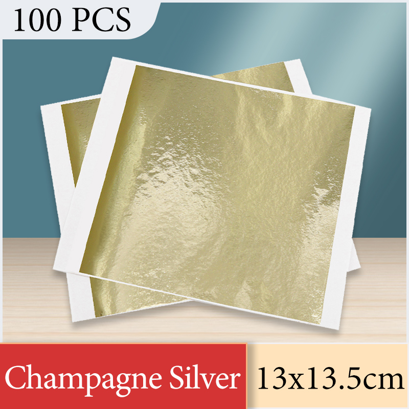 13 x 13,5 cm Champagner-Silber – Nail Foil Transfer Bewertung und Preis