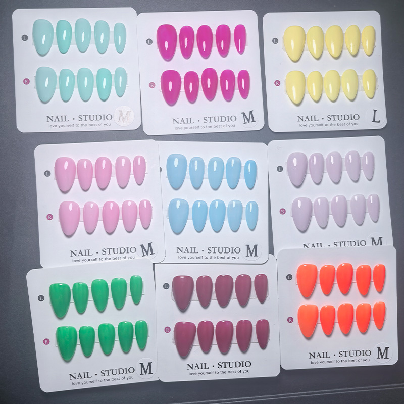 10 Stück Mandel-Press-on-Nägel – Nail Art Orange Bewertung und Preis
