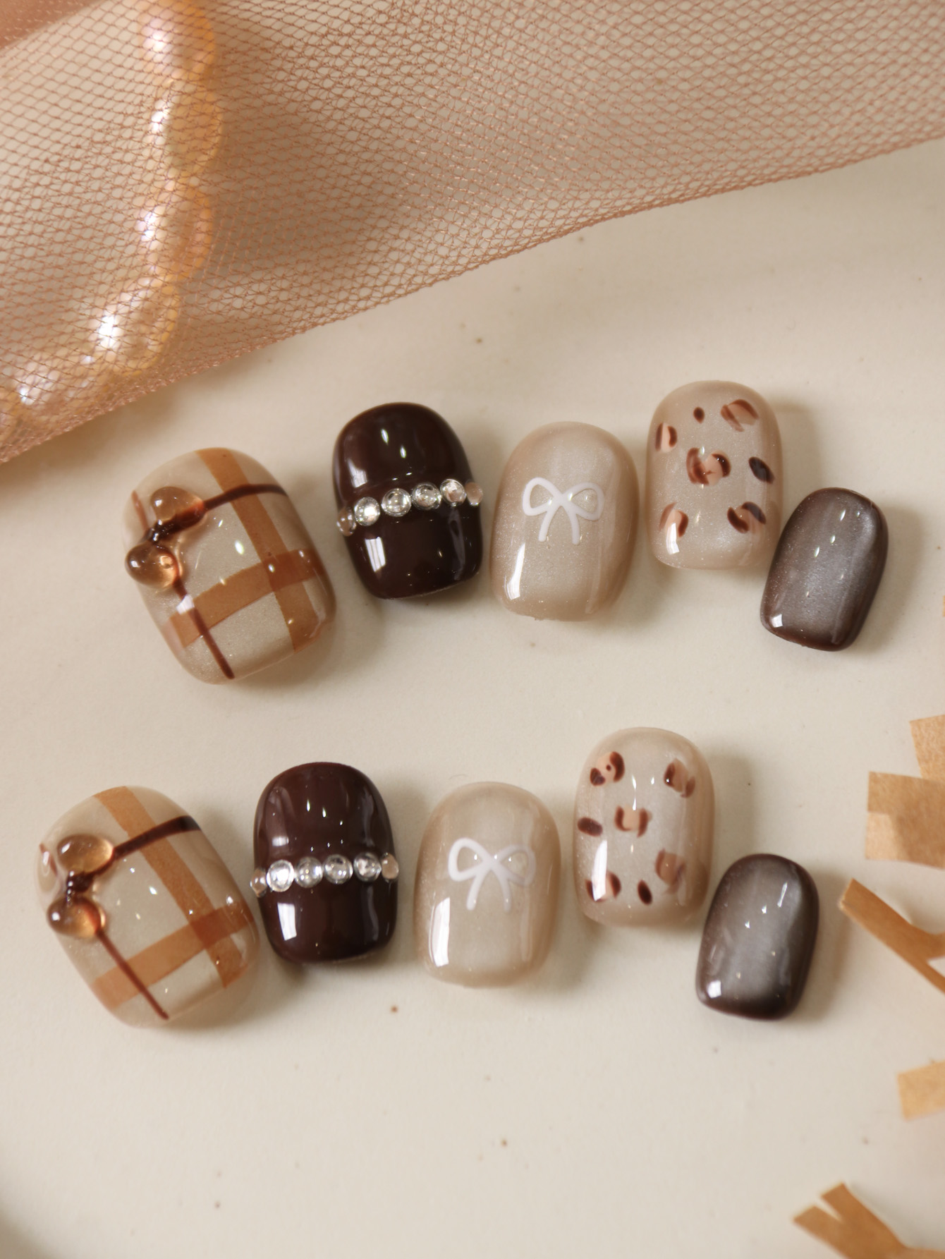 10 Stück Nägel zum Aufdrücken, – Nail Adhesive Tab Bewertung und Preis