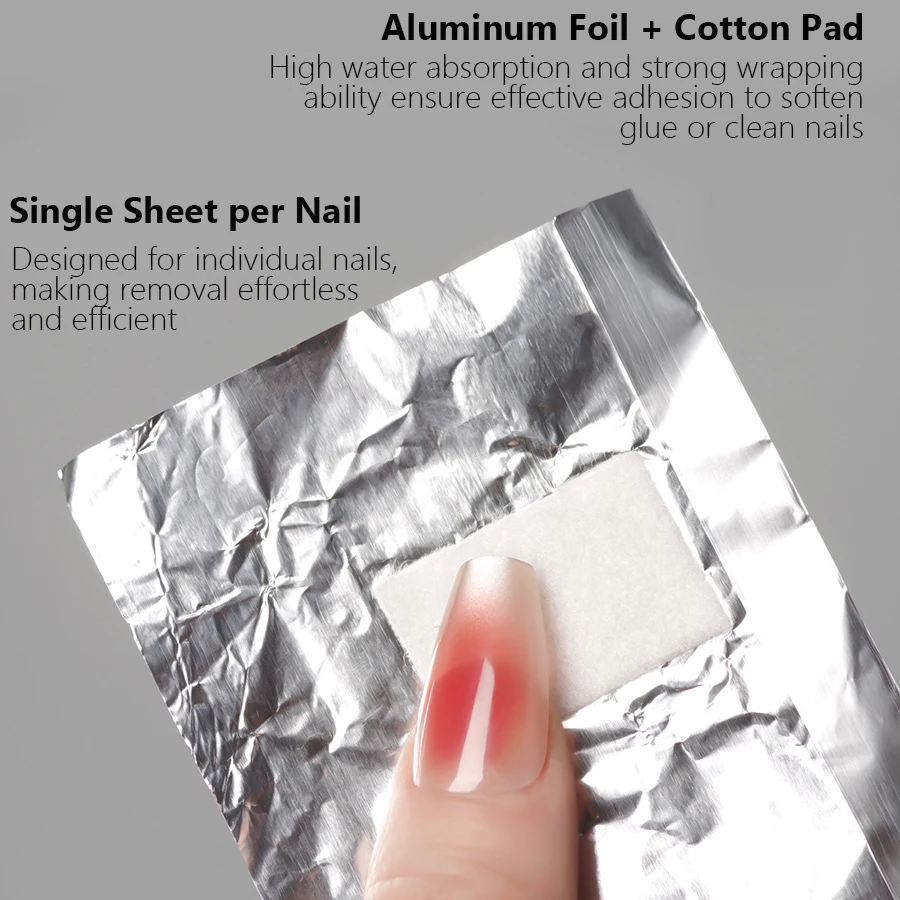 100 Stücke Tasche Aluminiumfol – Nail Foil Transfer Bewertung und Preis