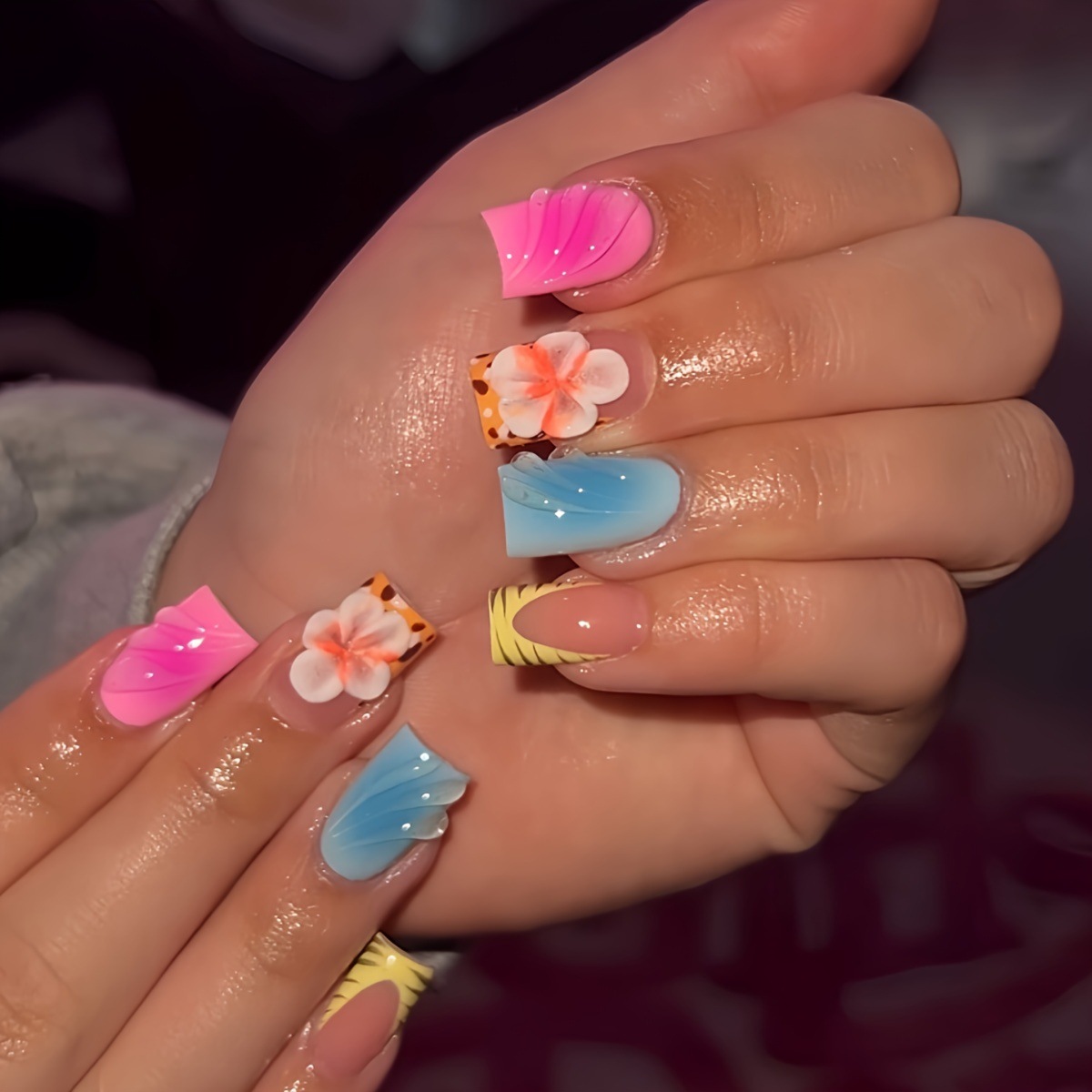 24 Stück kurze künstliche Näge – Nail Art Leopard Bewertung und Preis