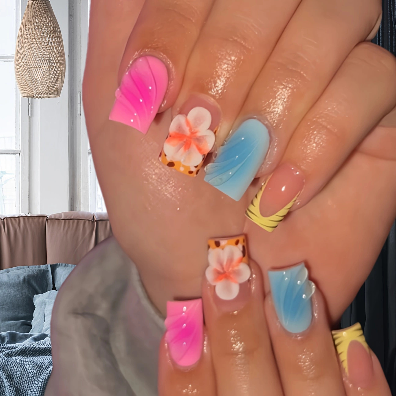 24 Stück kurze künstliche Näge – Nail Art Leopard Bewertung und Preis
