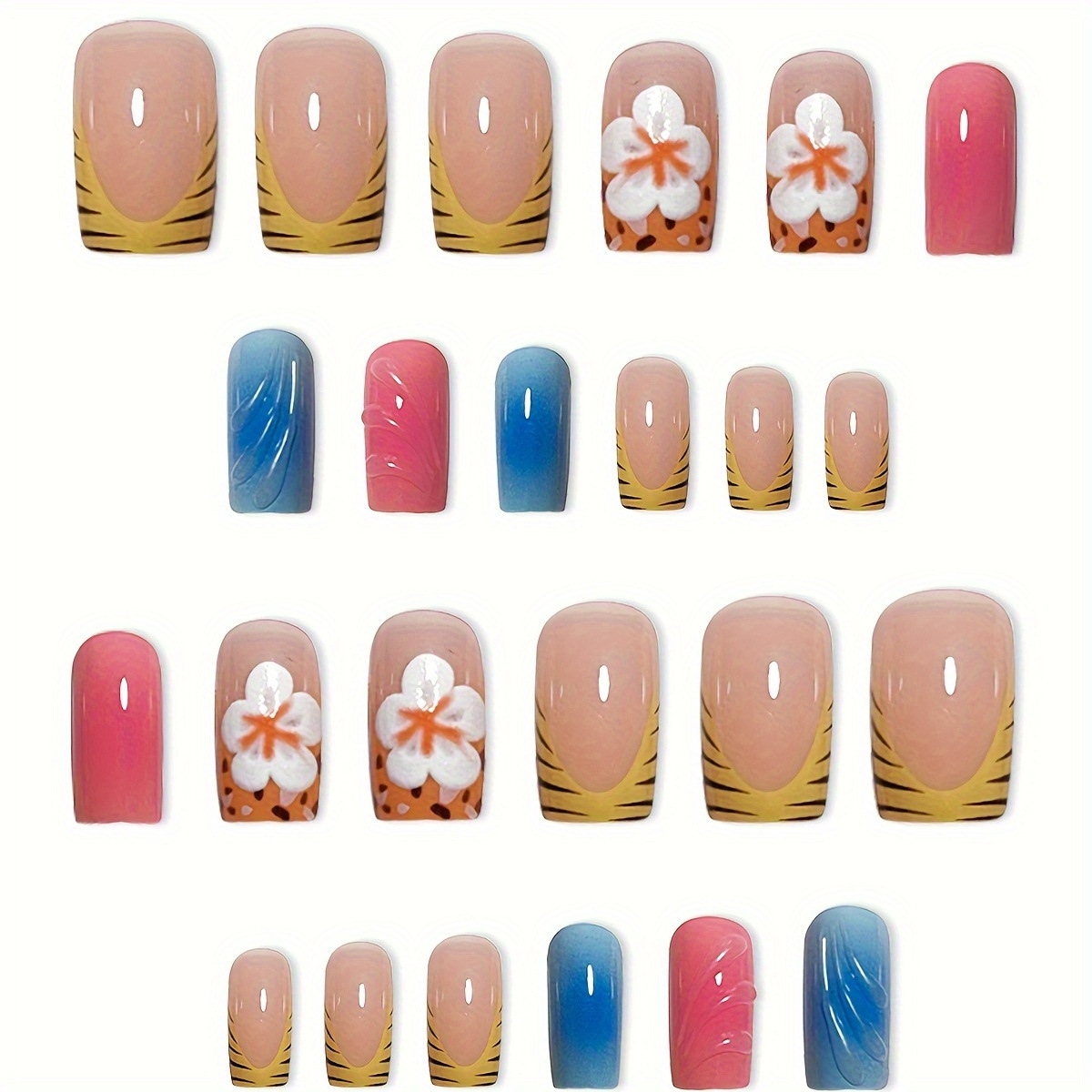 24 Stück kurze künstliche Näge – Nail Art Leopard Bewertung und Preis