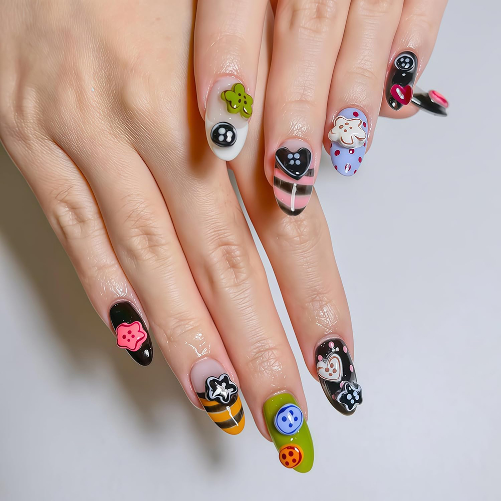 3D-Knöpfe Nagelkunst-Form Sili – Nail Art Leopard Bewertung und Preis