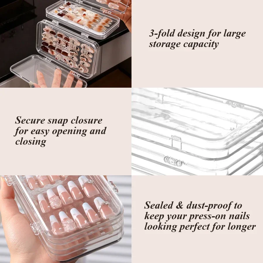 Transparente Faltbare Aufbewah – Nail Art Sch Bewertung und Preis