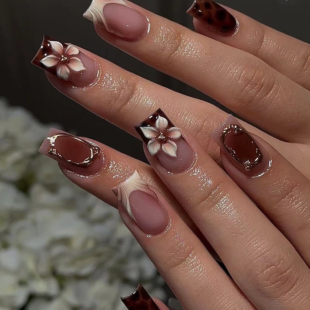 Kurze, quadratische Kunstnägel – Nail Art Leopard Bewertung und Preis