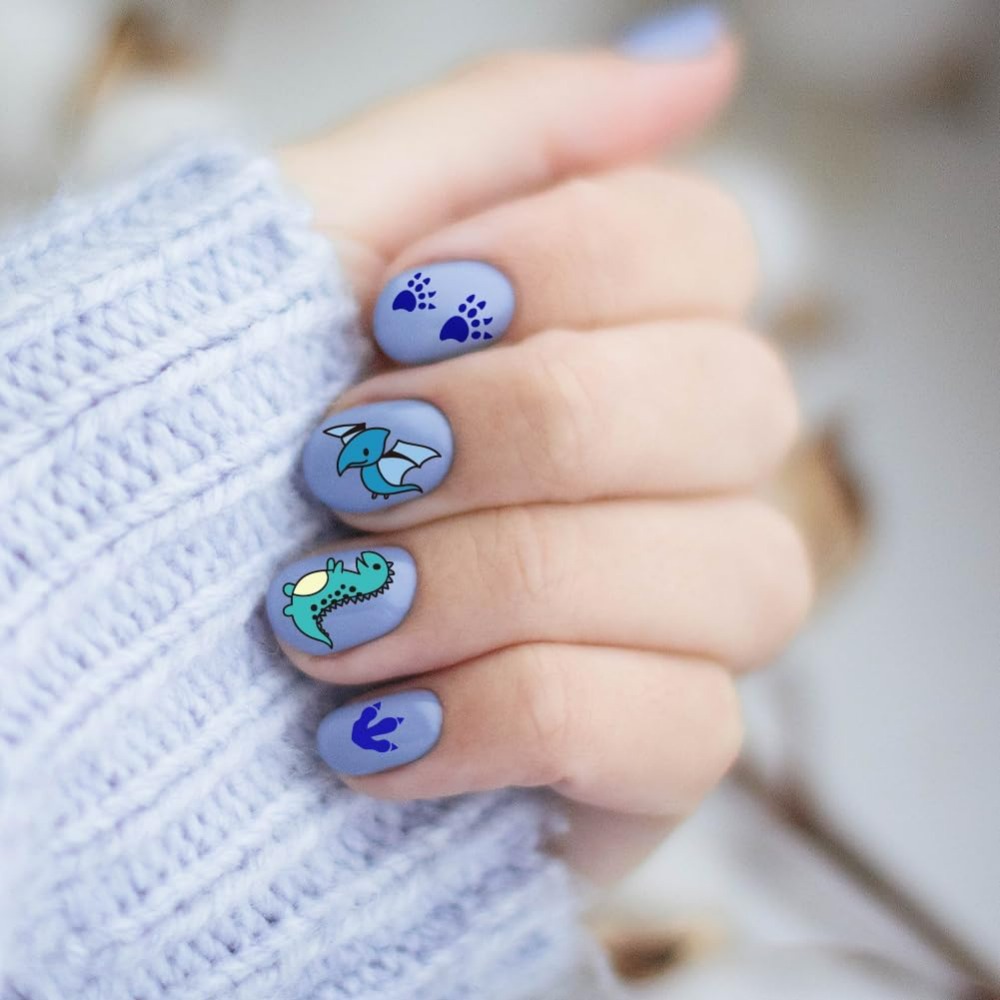 3 Stück Dinosaurier-Nagelstemp – Nail Art Inspo Bewertung und Preis