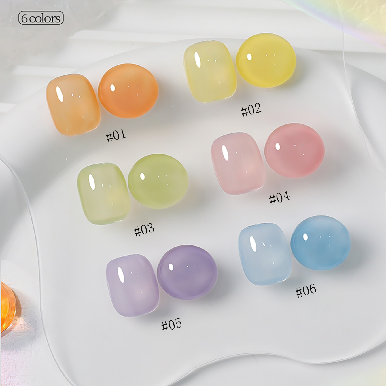 1-6 Stück PSK Neue Macaron Can – Nail Art Orange Bewertung und Preis