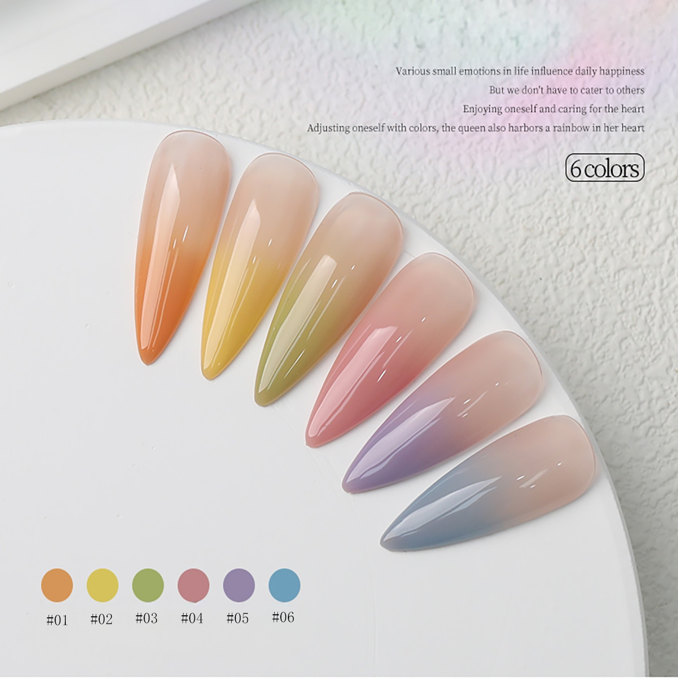 1-6 Stück PSK Neue Macaron Can – Nail Art Orange Bewertung und Preis